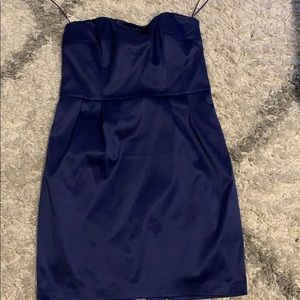 Strapless royal blue Express dress! NWOT!